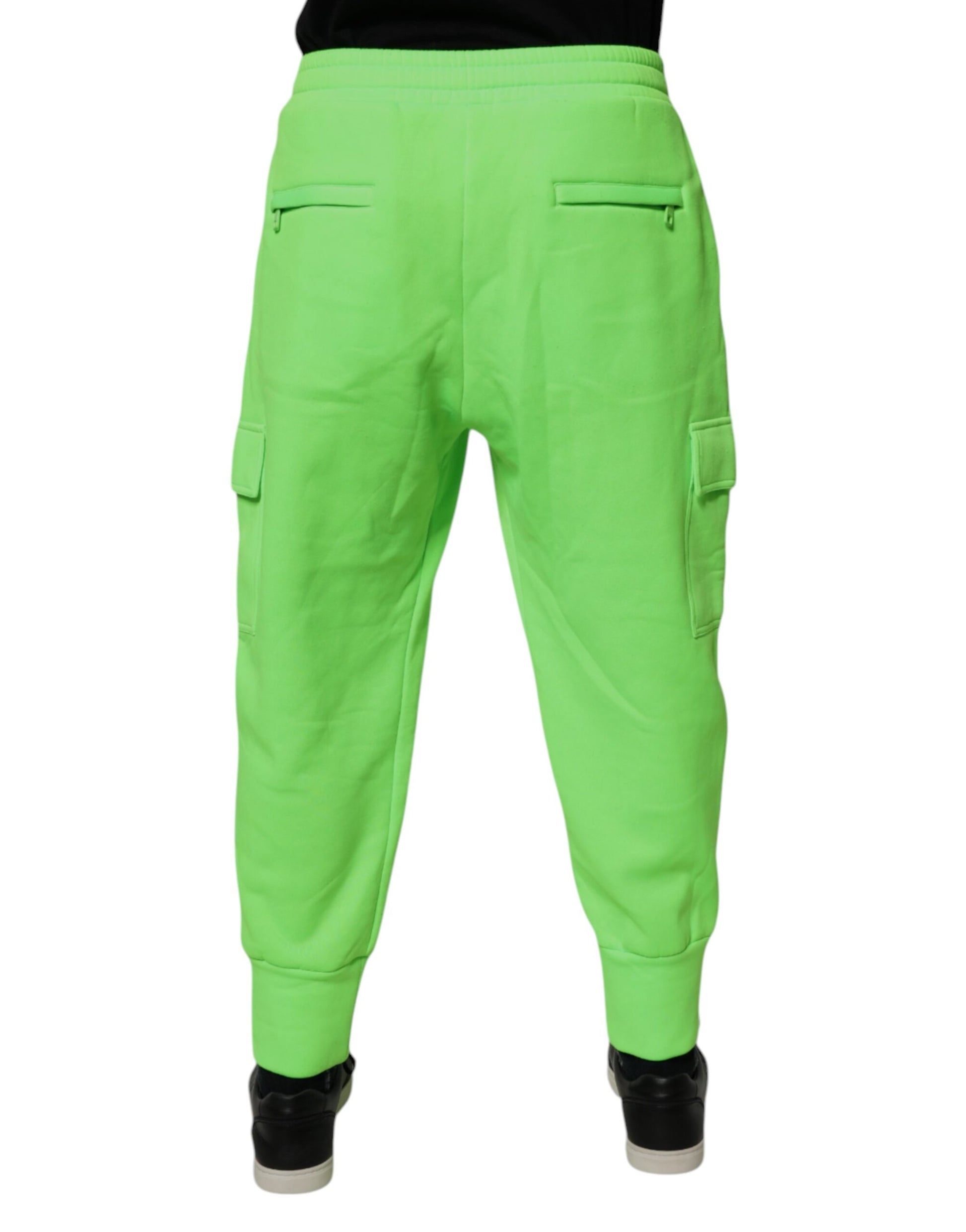 Dolce & Gabbana Green Athletic Pants for Men side view