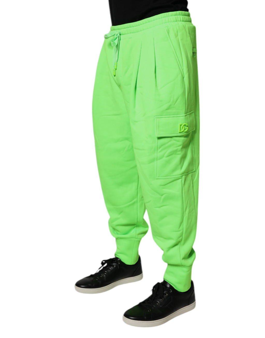 Dolce & Gabbana Green Athletic Pants for Men detail view