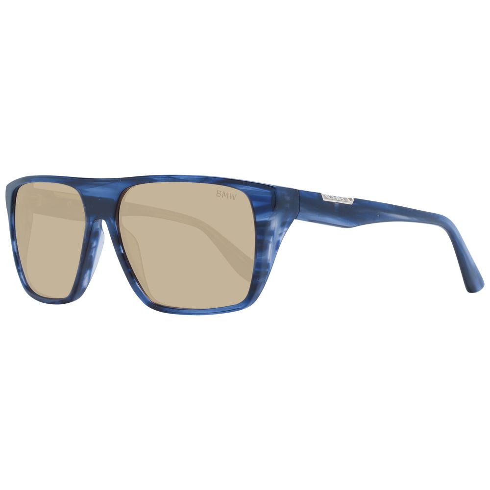 Lunettes de soleil BMW en acétate bleu