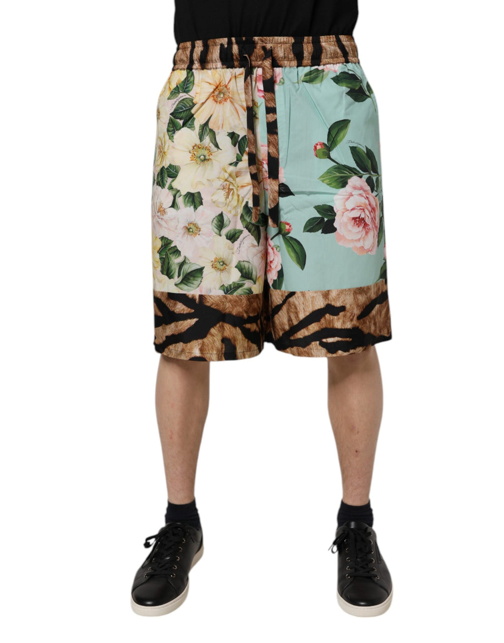 Short de bain Dolce & Gabbana multicolore à imprimé floral pour homme