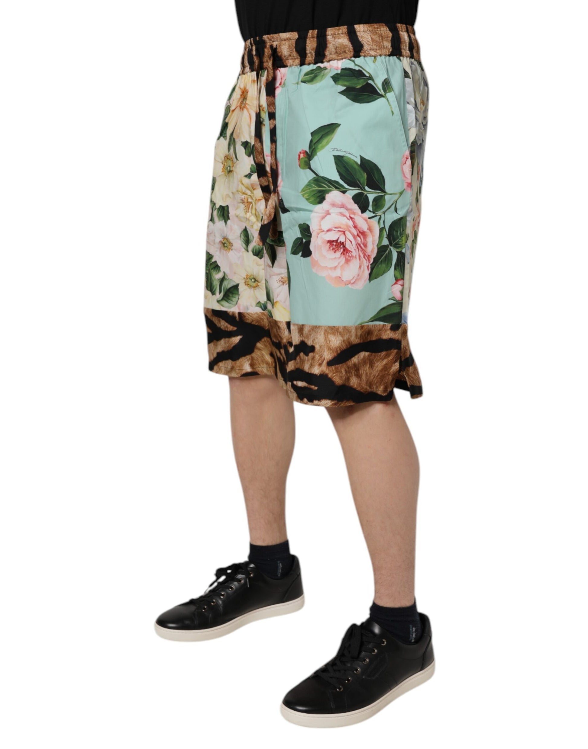 Short de bain Dolce & Gabbana multicolore à imprimé floral pour homme