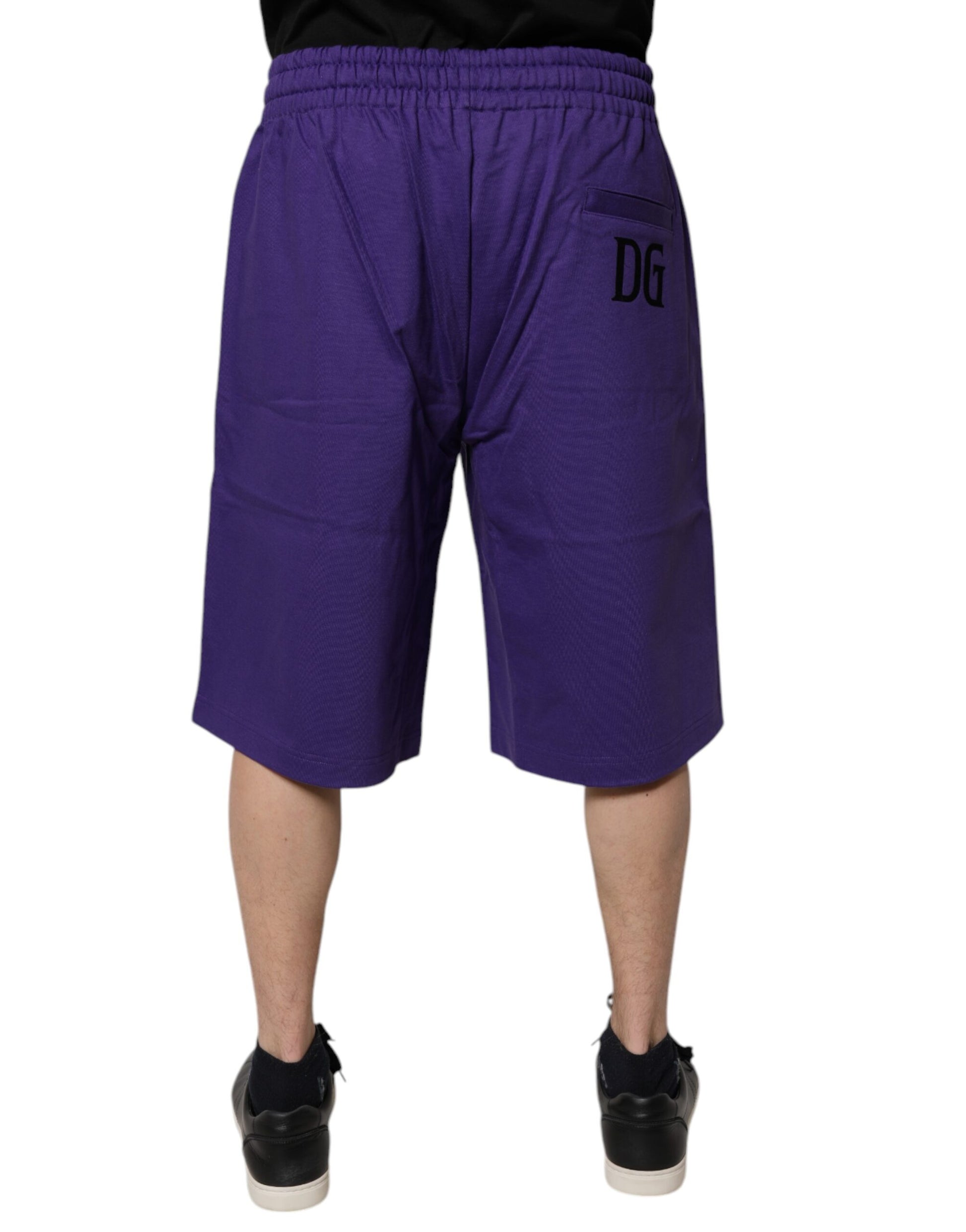 Dolce & Gabbana Purple Bermuda for Men side view