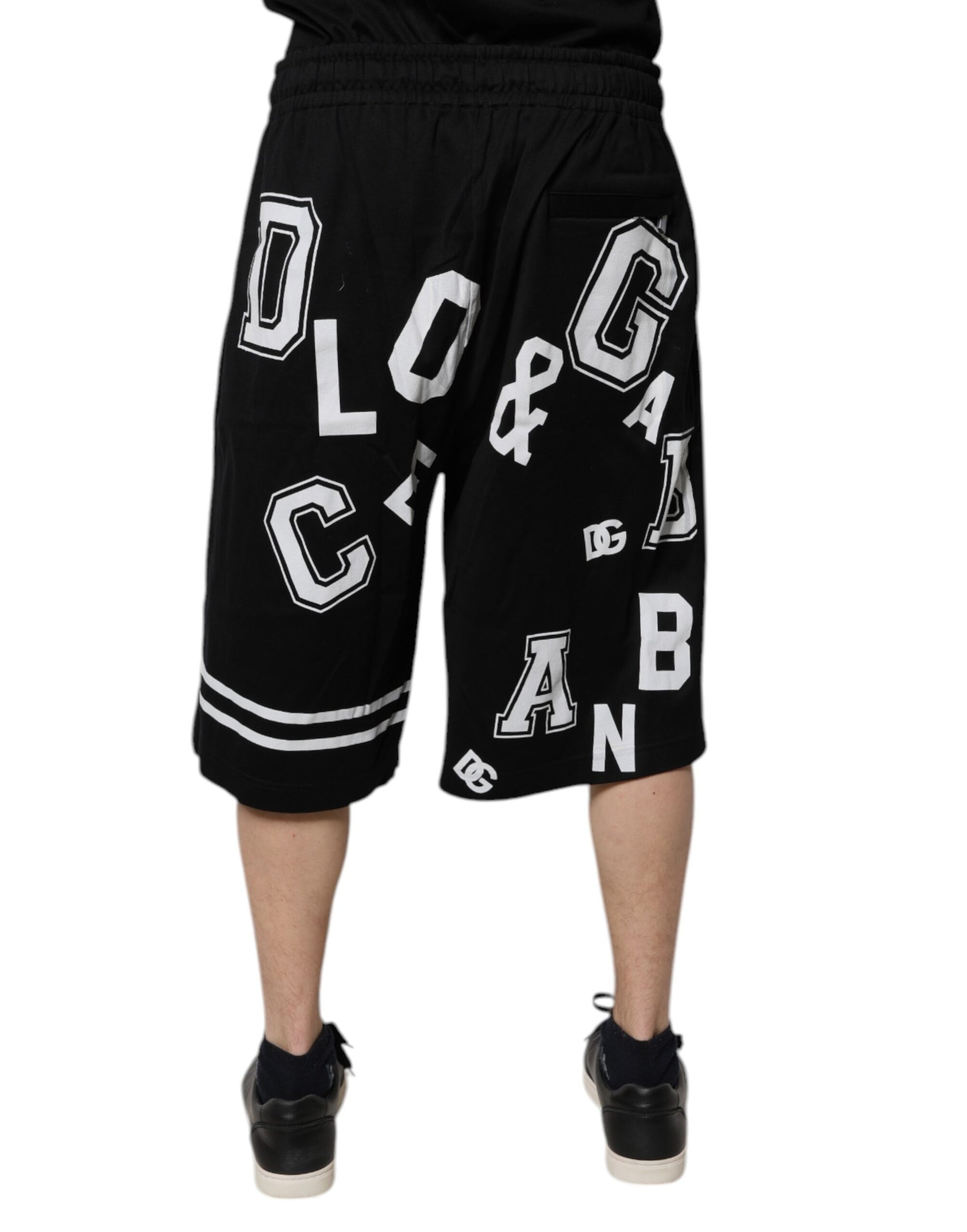 Dolce & Gabbana Black Bermuda for Men side view