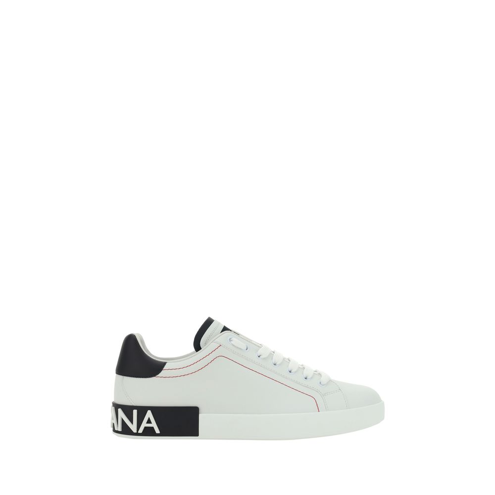 Dolce & Gabbana White Low Top Sneakers for Men