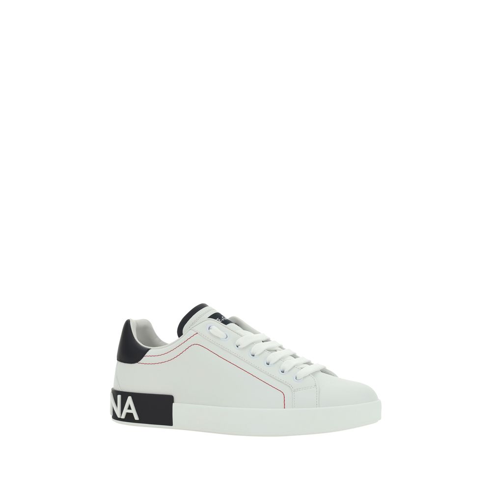 Dolce & Gabbana White Low Top Sneakers for Men alternate view