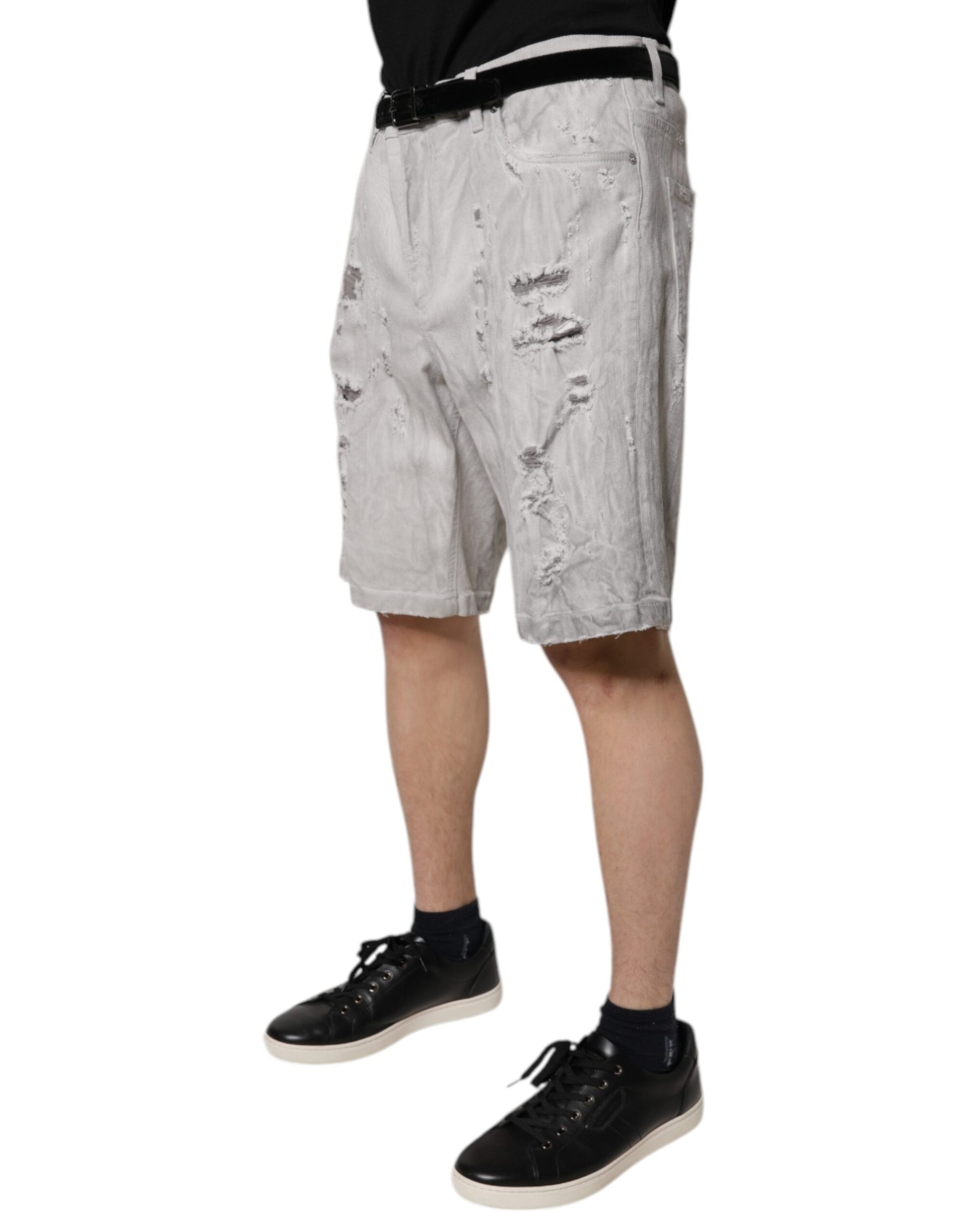 Dolce & Gabbana Grey Bermuda for Men detail view