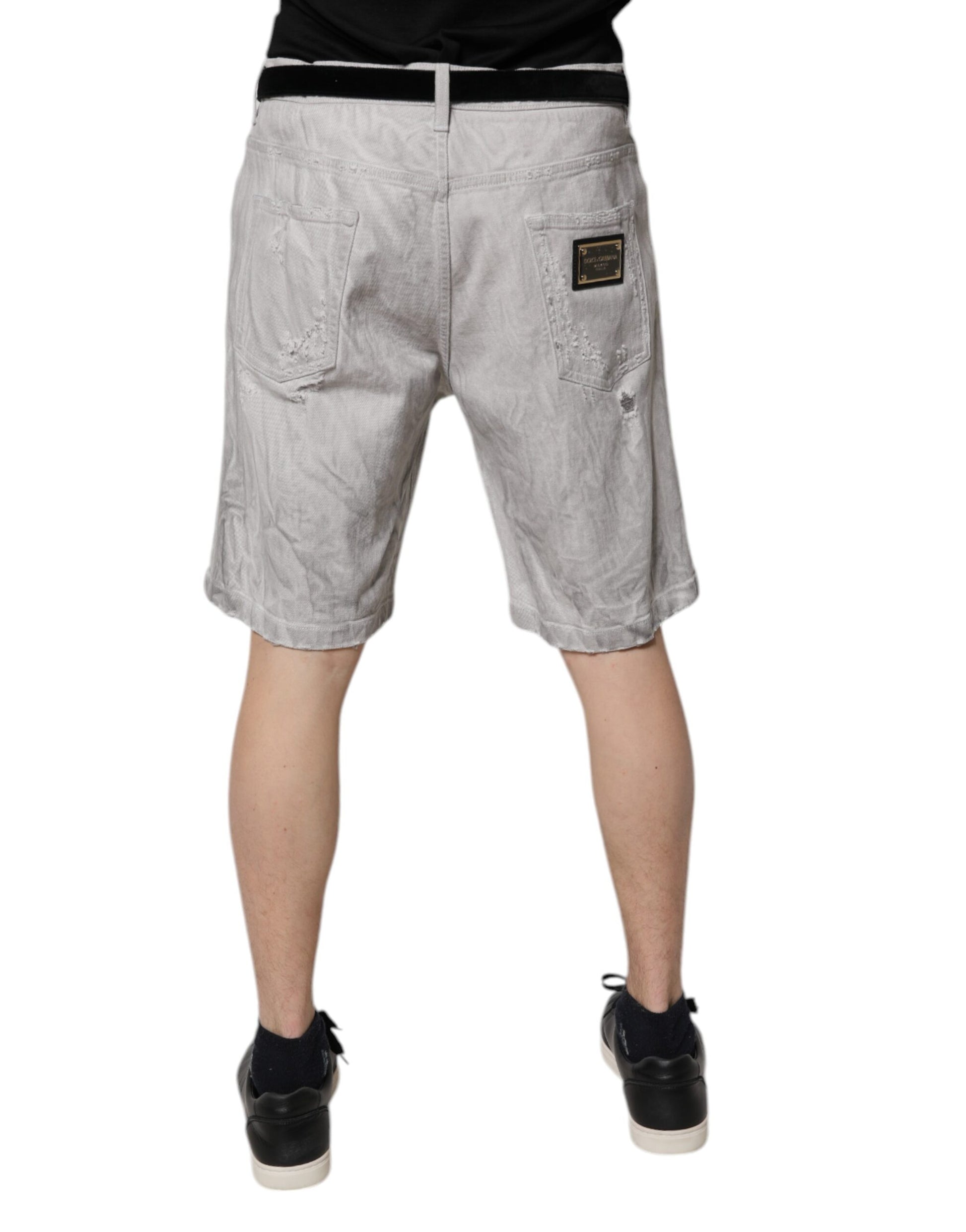 Dolce & Gabbana Grey Bermuda for Men side view