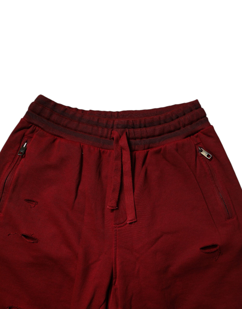 Shorts de sport bermuda en coton bordeaux Dolce & Gabbana pour homme