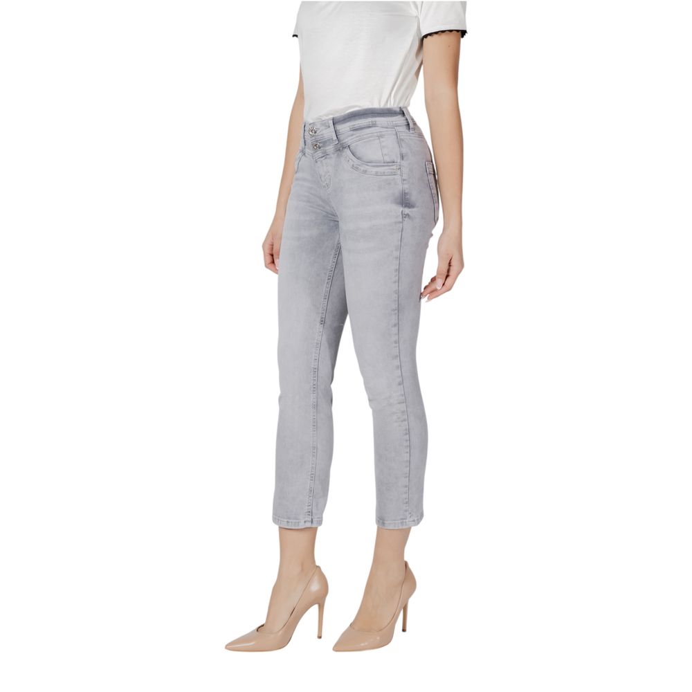 Street One Grey Skinny Jeans for Women detail view
