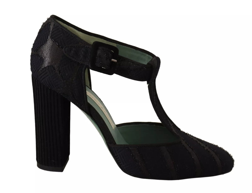 Paola D'Arcano Black Strap Ons for Women detail view