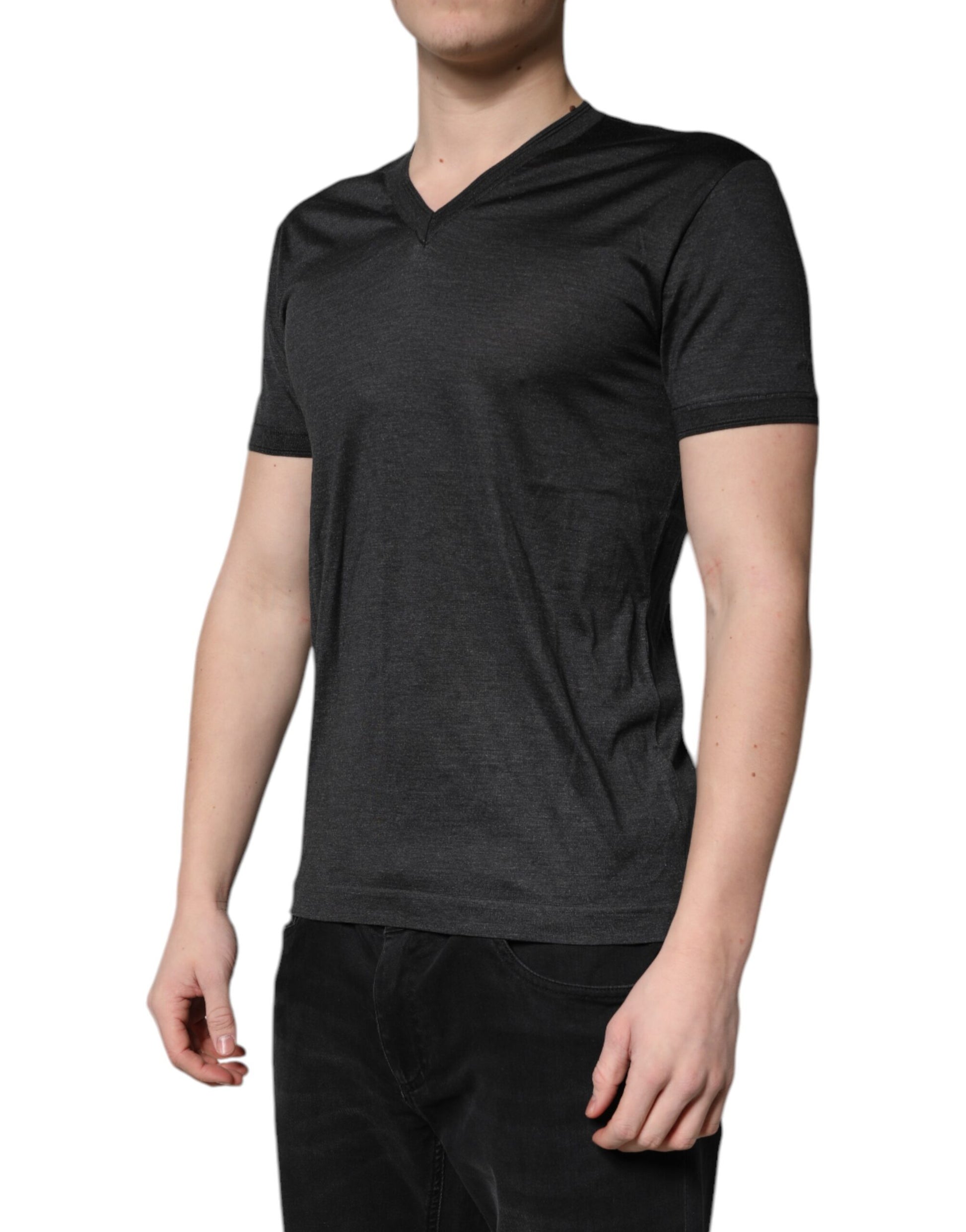 Dolce & Gabbana Grey T-Shirt for Men detail view
