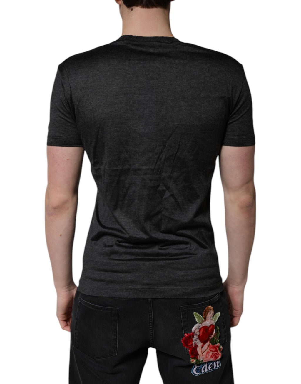 Dolce & Gabbana Grey T-Shirt for Men side view