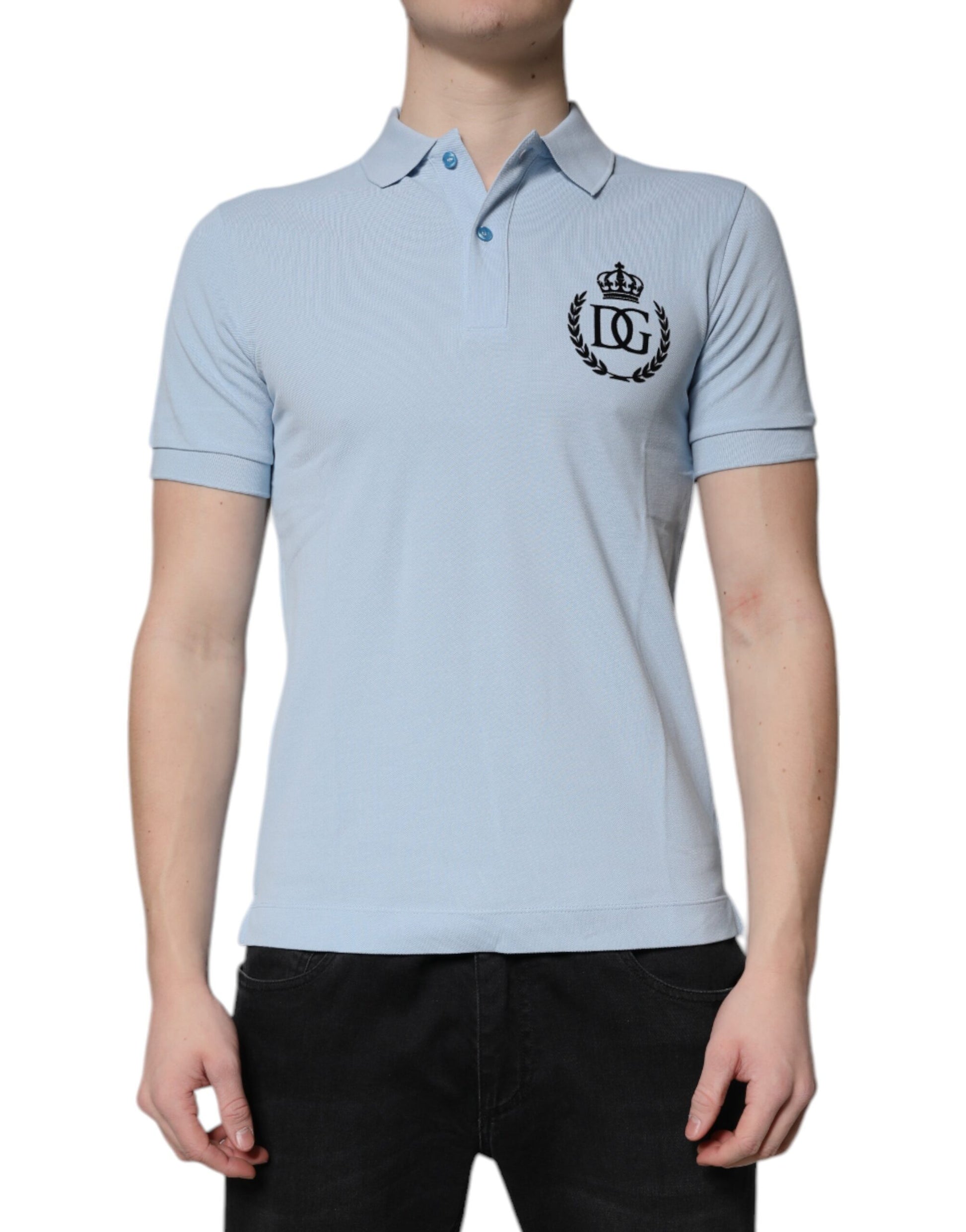 Dolce & Gabbana Blue Polo Shirt for Men