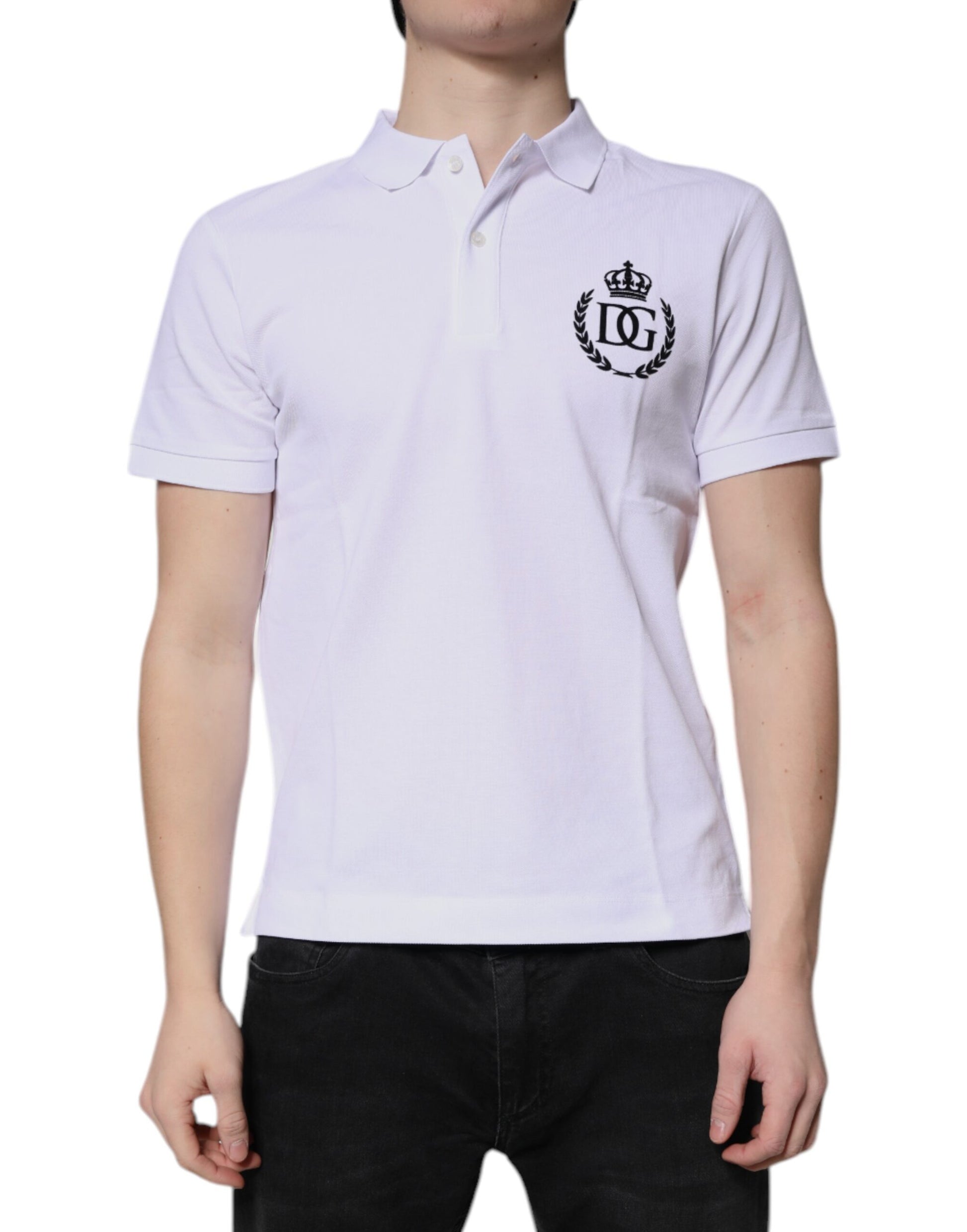 Dolce & Gabbana White Polo Shirt for Men