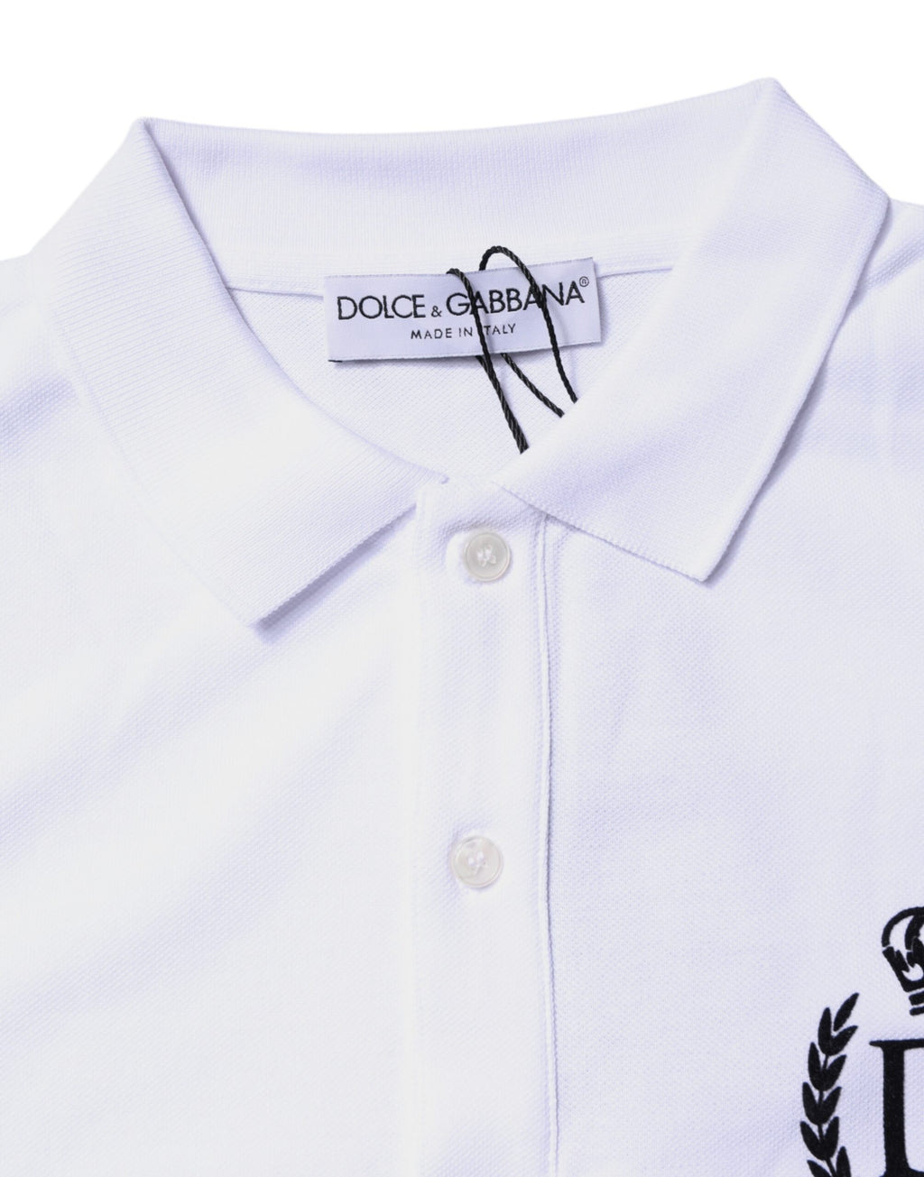 Dolce & Gabbana White Polo Shirt for Men additional view