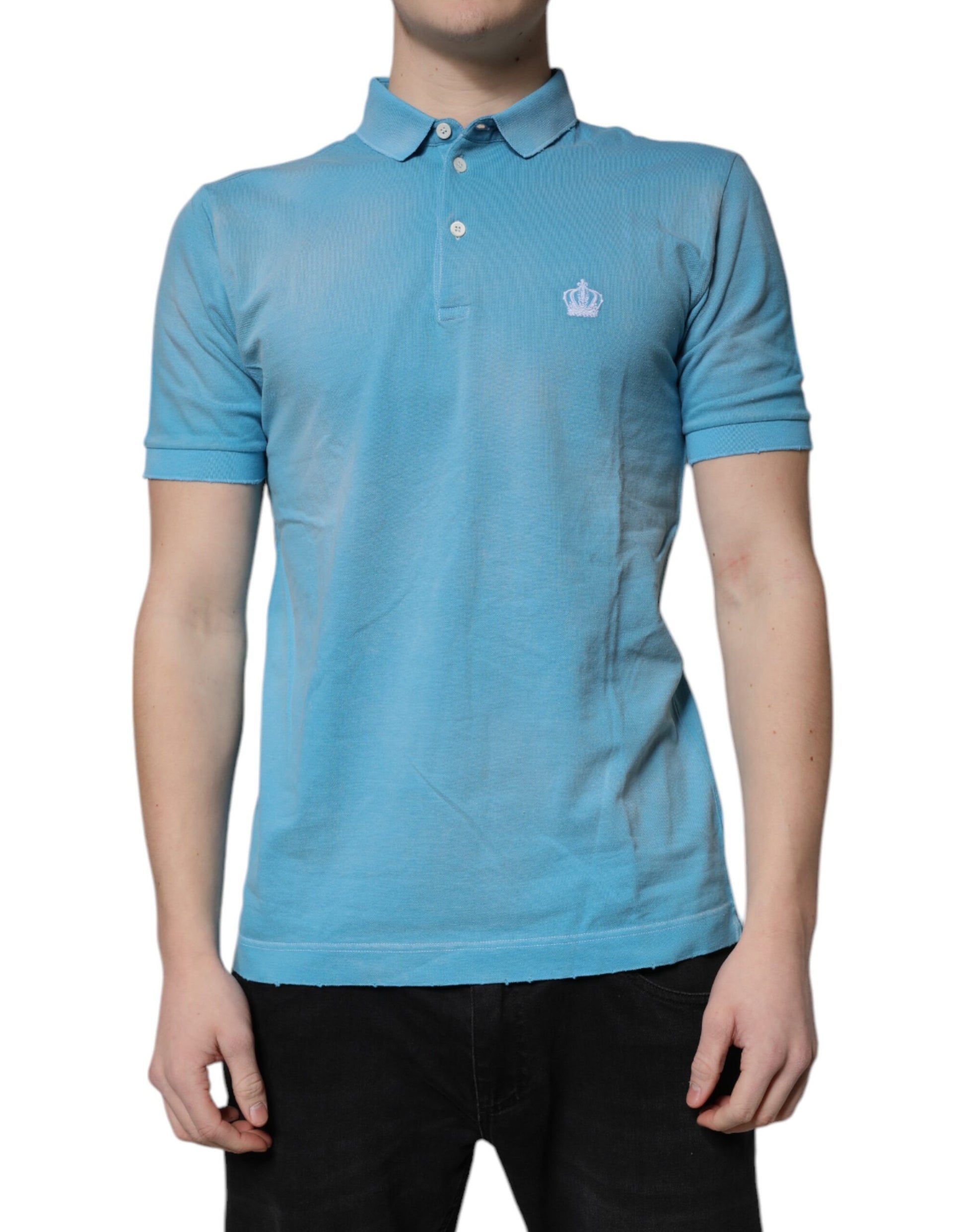 Dolce & Gabbana Blue Polo Shirt for Men