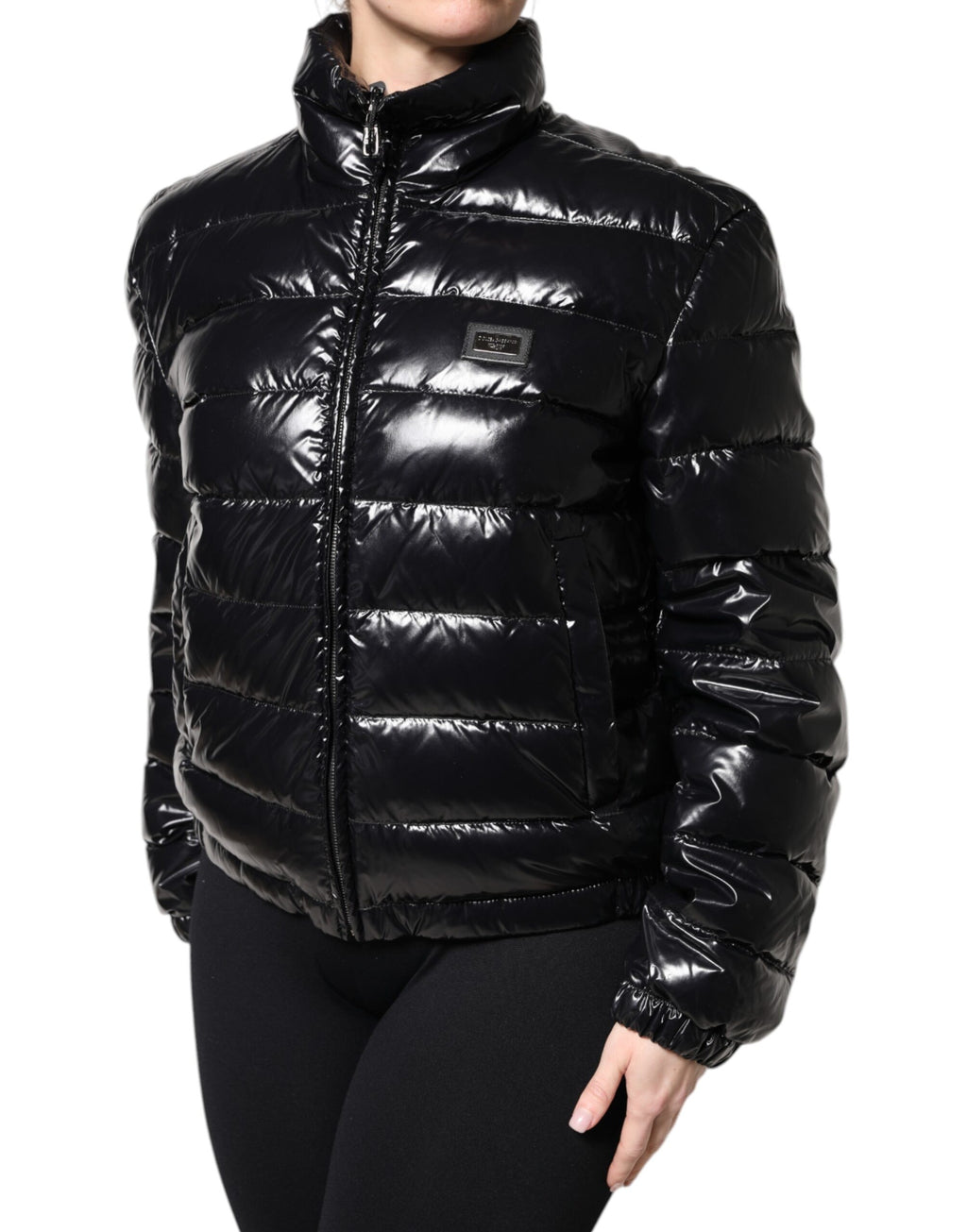 Dolce & Gabbana Black Shell Jacket for Women detail view