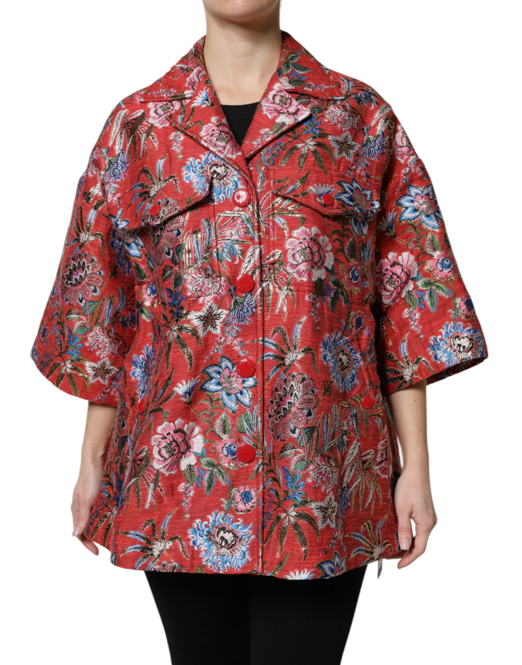 Dolce & Gabbana Red Coat for Women alternate view