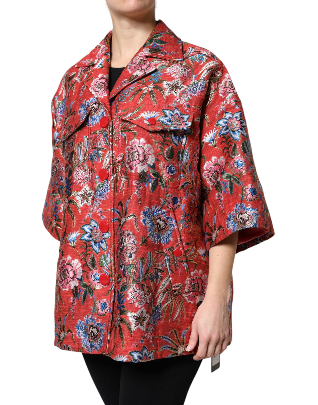 Dolce & Gabbana Red Coat for Women detail view
