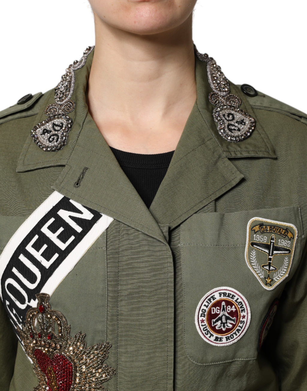 Dolce & Gabbana Green Shell Jacket for Women additional view