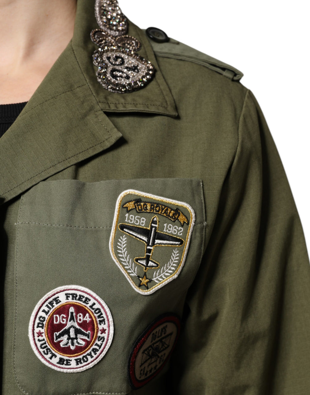 Dolce & Gabbana Green Shell Jacket for Women additional view