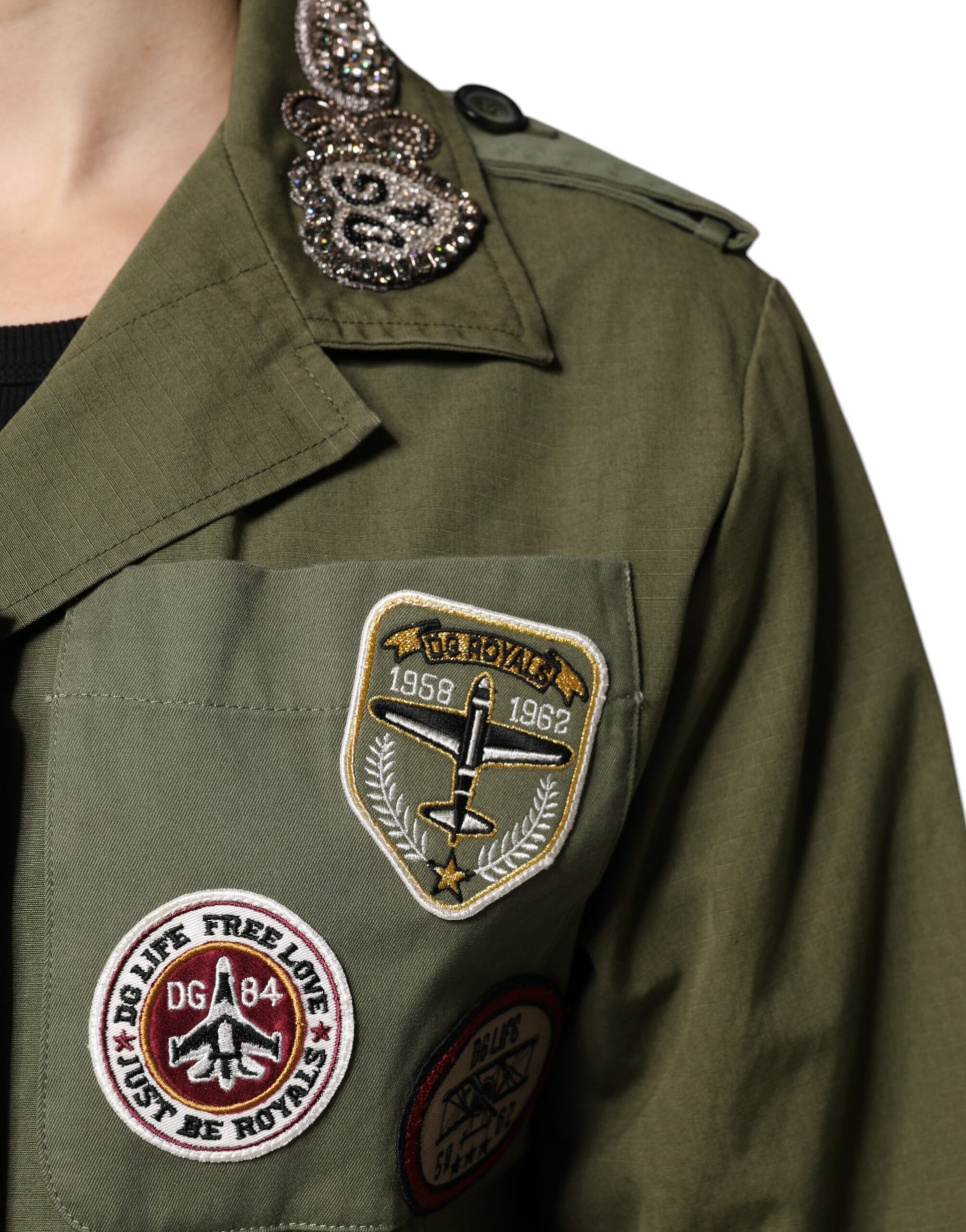 Dolce & Gabbana Green Shell Jacket for Women additional view