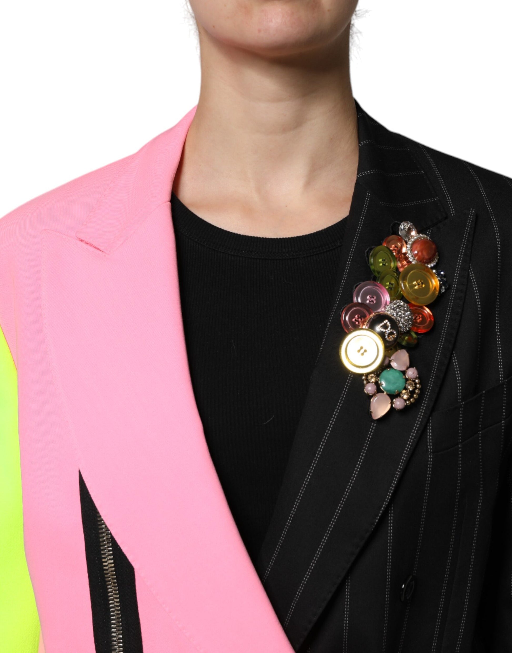 Dolce & Gabbana Multicolor Coat for Women detail view