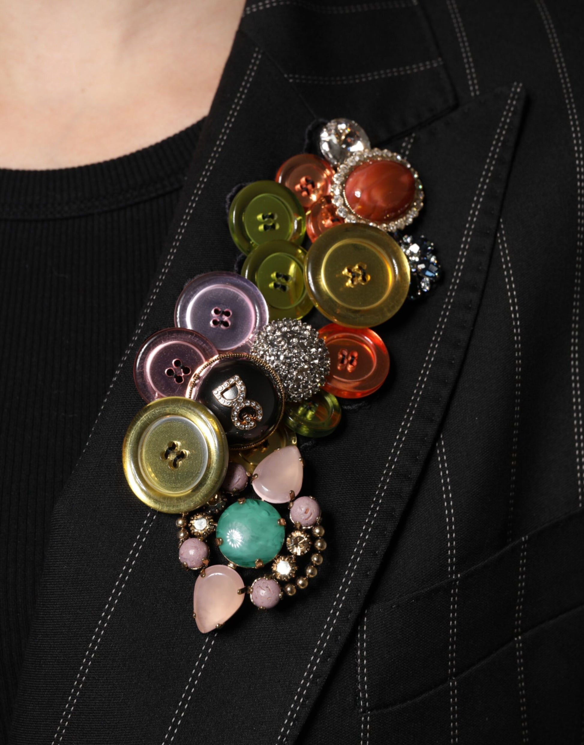 Dolce & Gabbana Multicolor Coat for Women side view