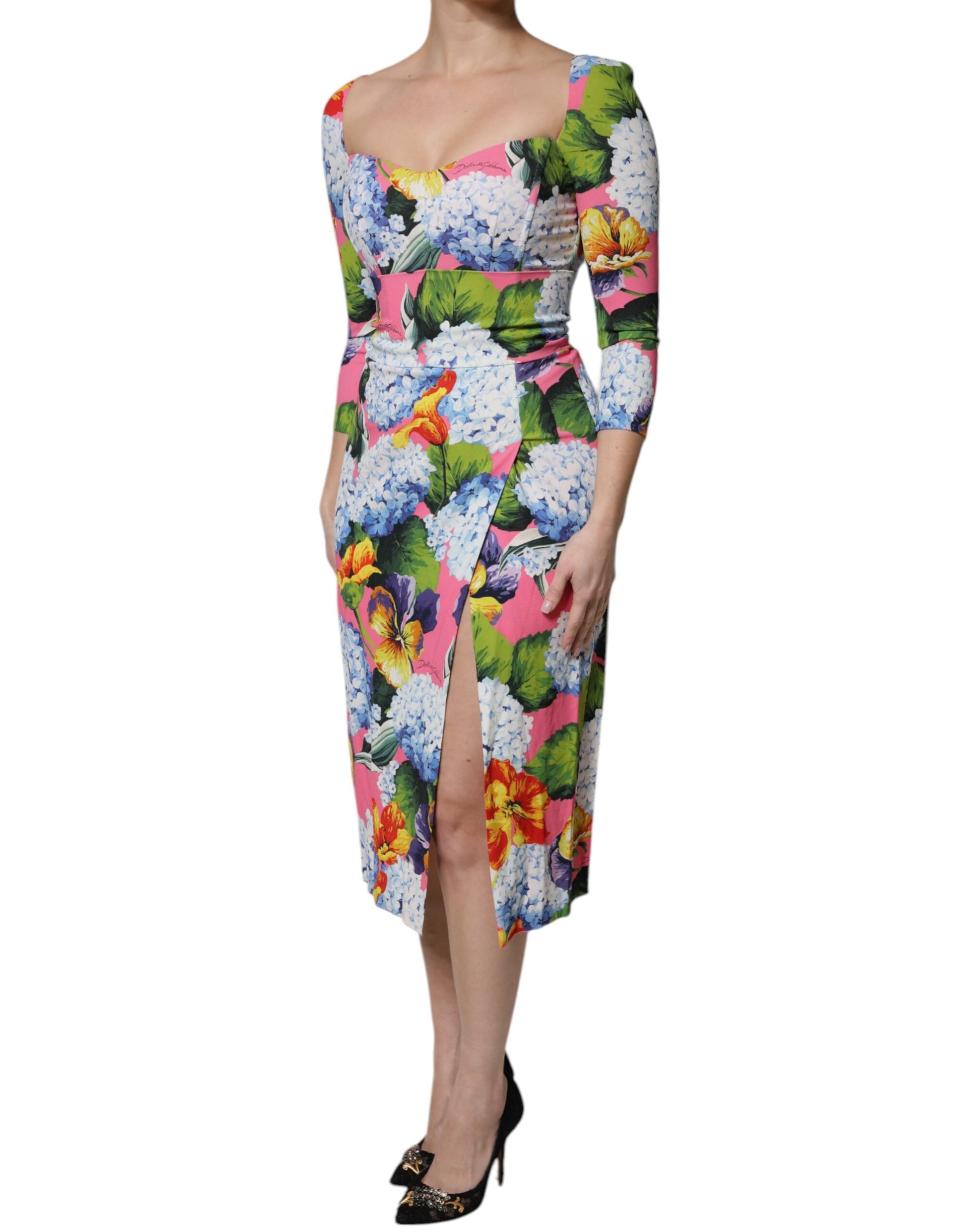 Dolce & Gabbana Multicolor Midi Dress for Women detail view