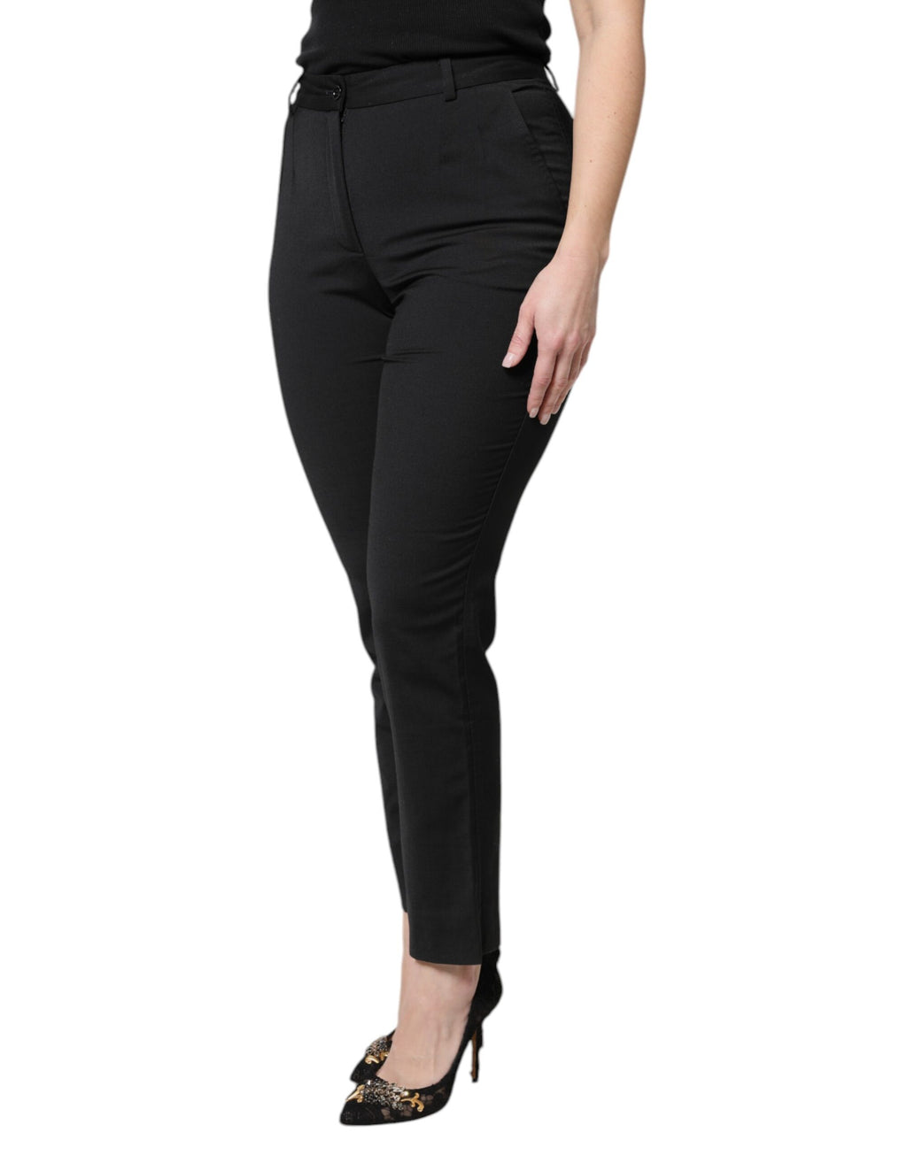 Dolce & Gabbana Black Skinny Pants for Women detail view