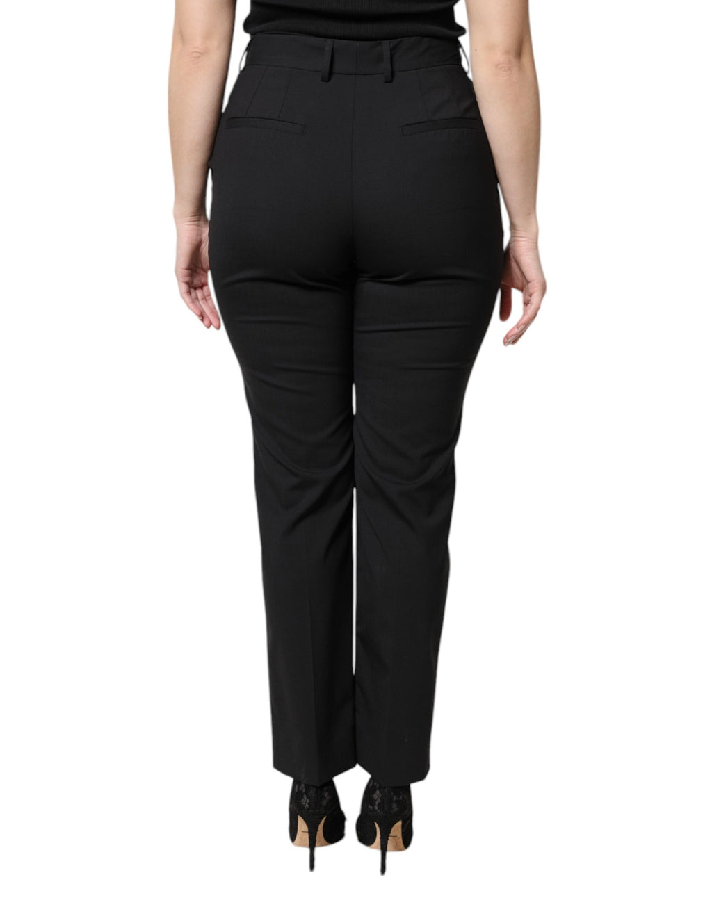 Dolce & Gabbana Black Dress Pants for Women side view