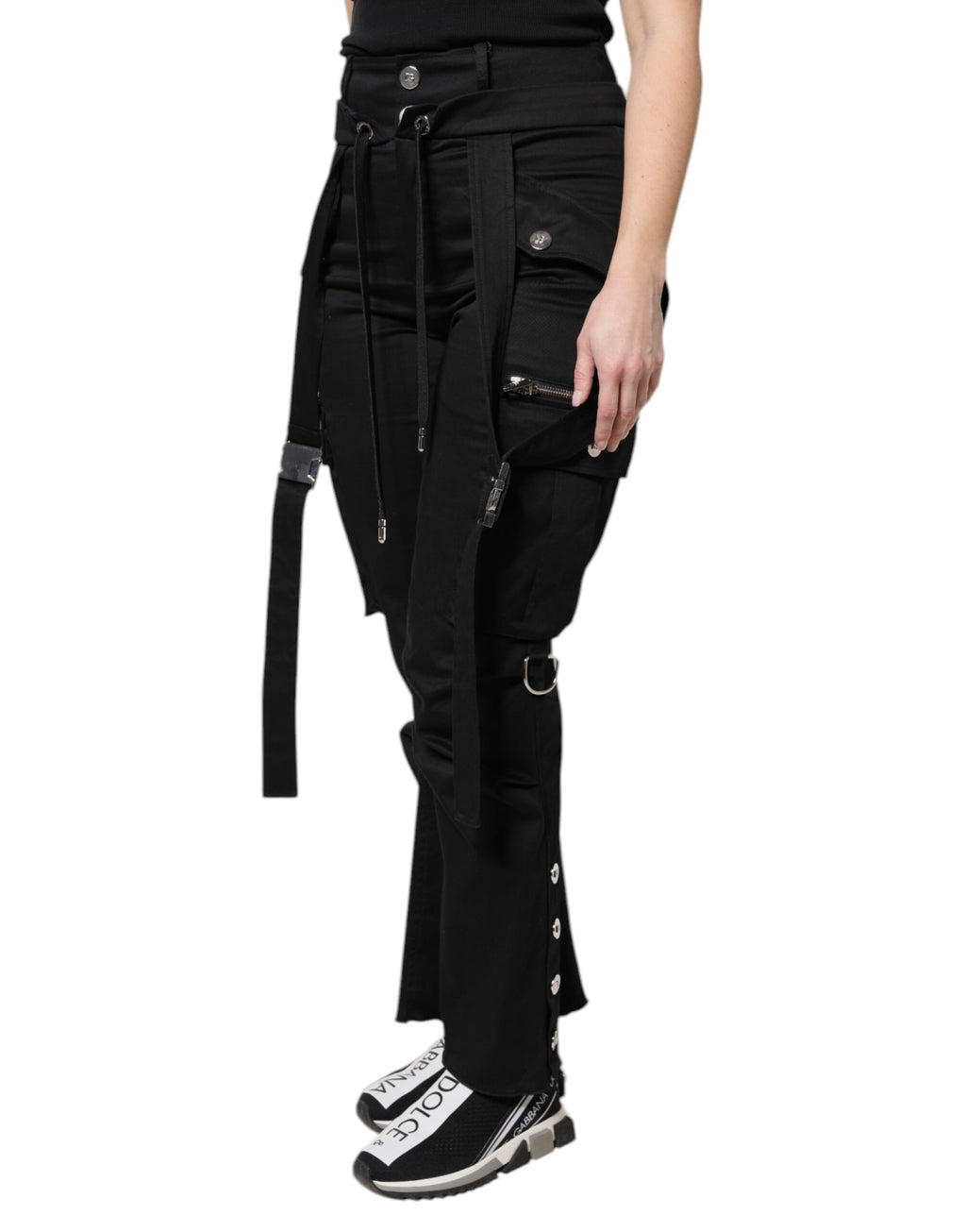 Dolce & Gabbana Black Cargo Pants for Women detail view