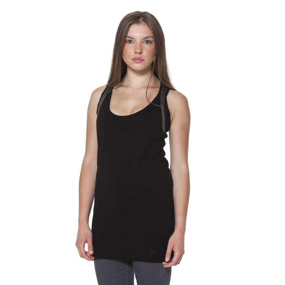 Fred Perry Black T-Shirt for Women alternate view