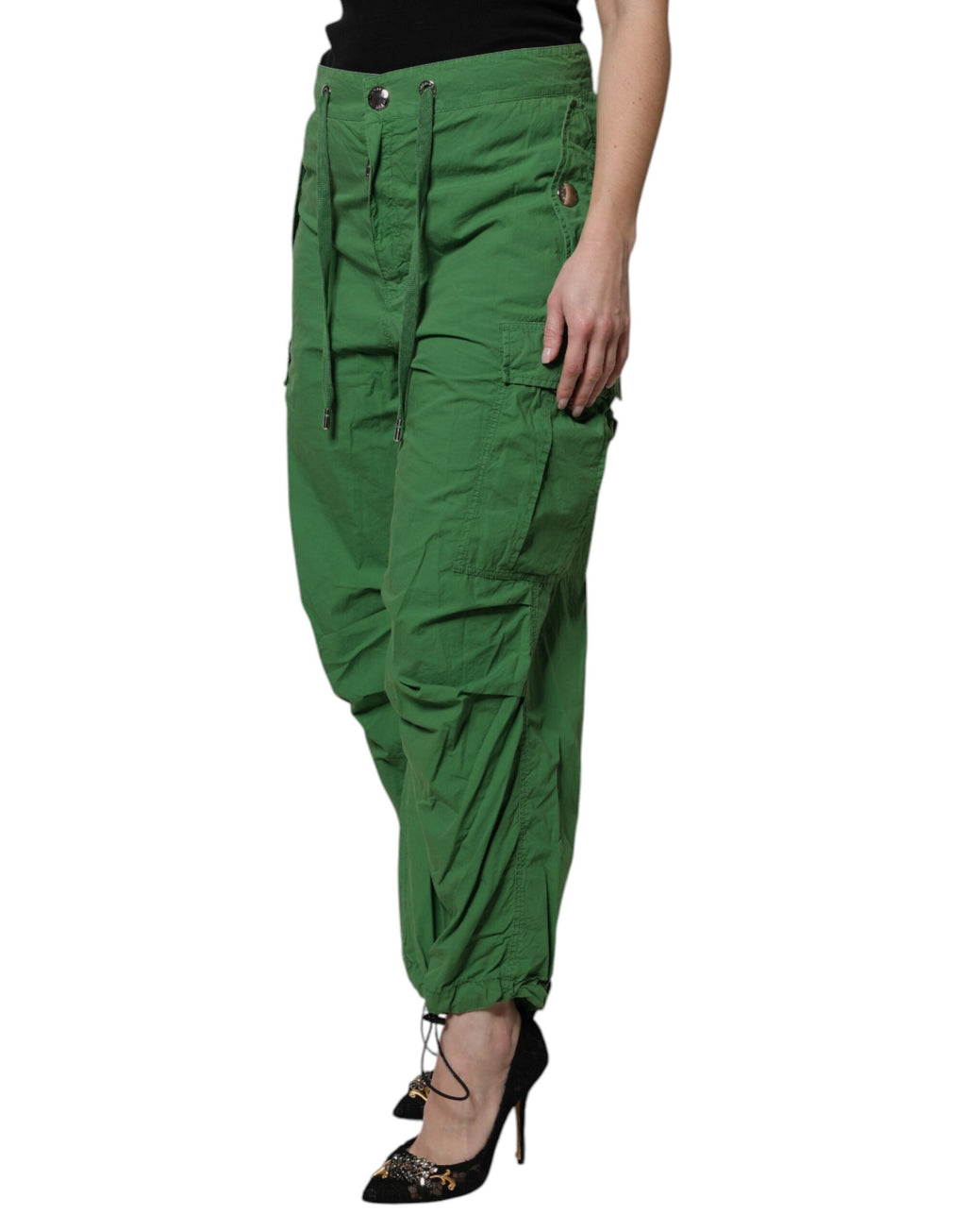 Dolce & Gabbana Green Cargo Pants for Women detail view
