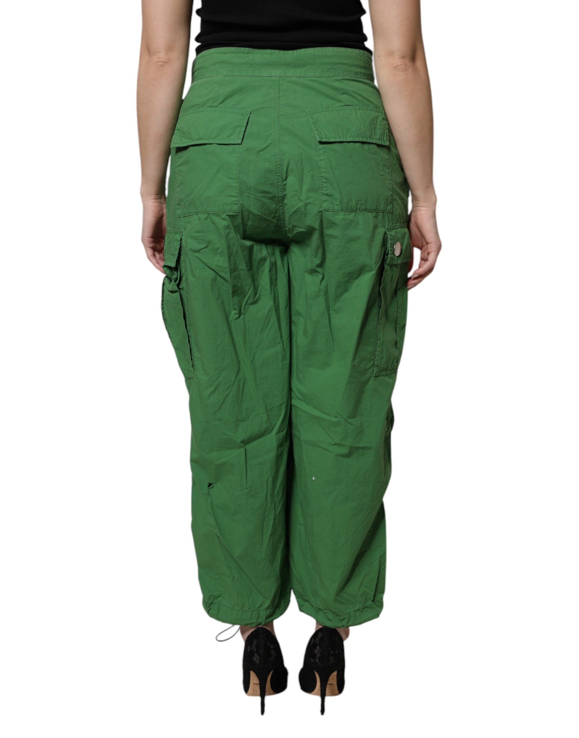 Dolce & Gabbana Green Cargo Pants for Women side view