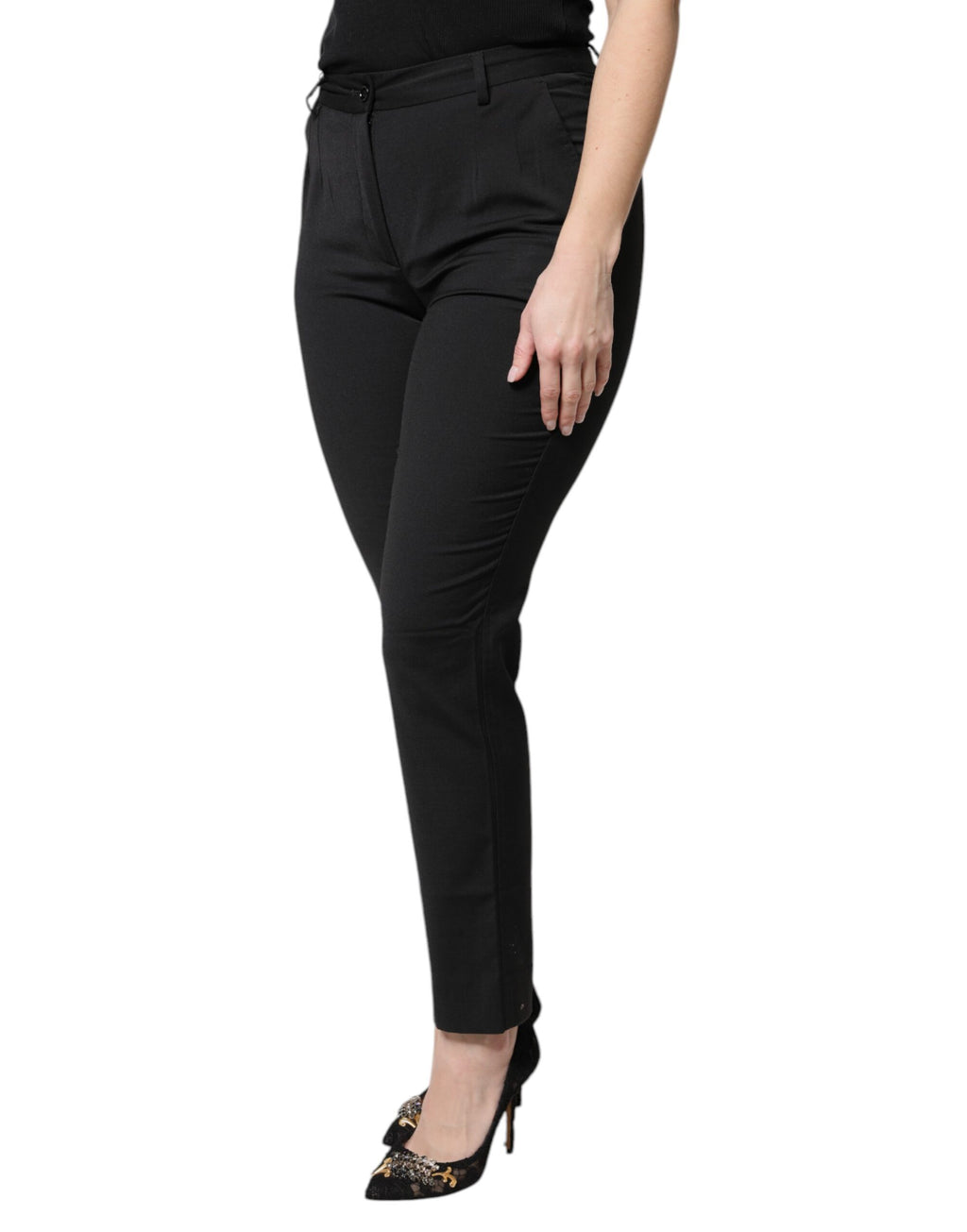 Dolce & Gabbana Black Skinny Pants for Women detail view