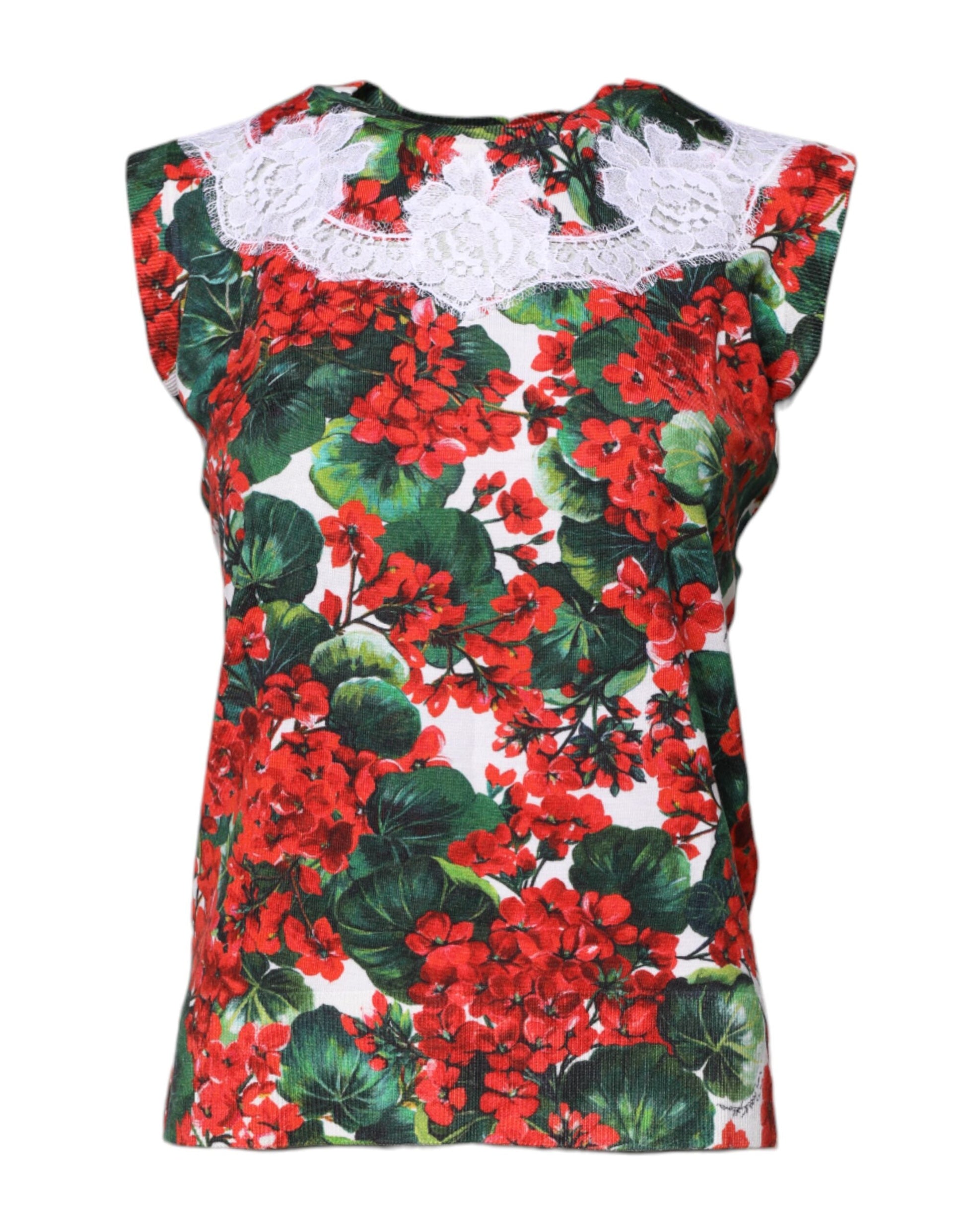 Dolce & Gabbana Multicolor Sleeveless T-Shirt for Women