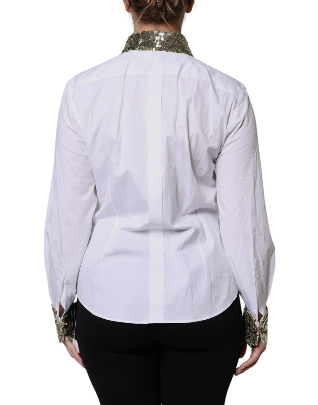 Dolce & Gabbana White Dress Shirt for Women side view