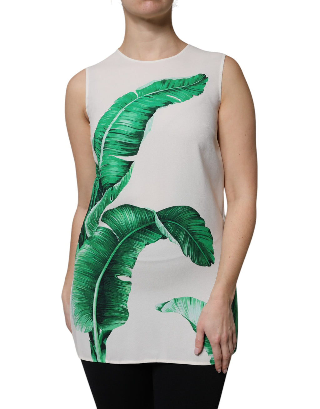 Dolce & Gabbana White Sleeveless T-Shirt for Women