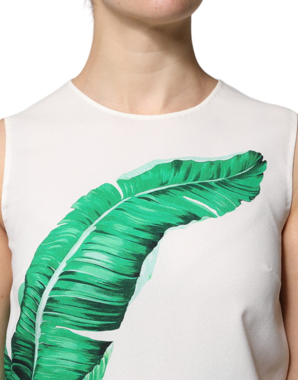Dolce & Gabbana White Sleeveless T-Shirt for Women additional view