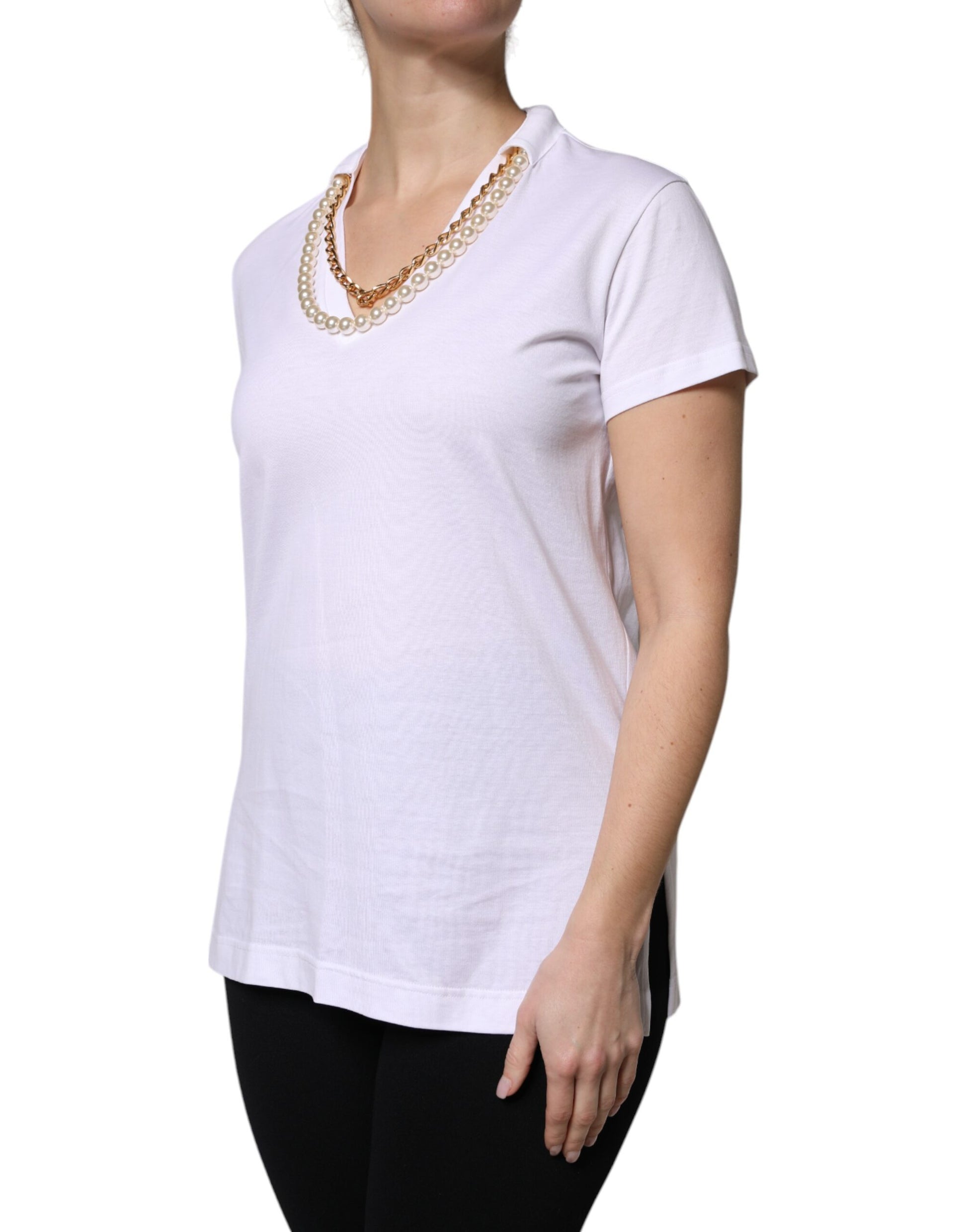 Dolce & Gabbana White T-Shirt for Women detail view