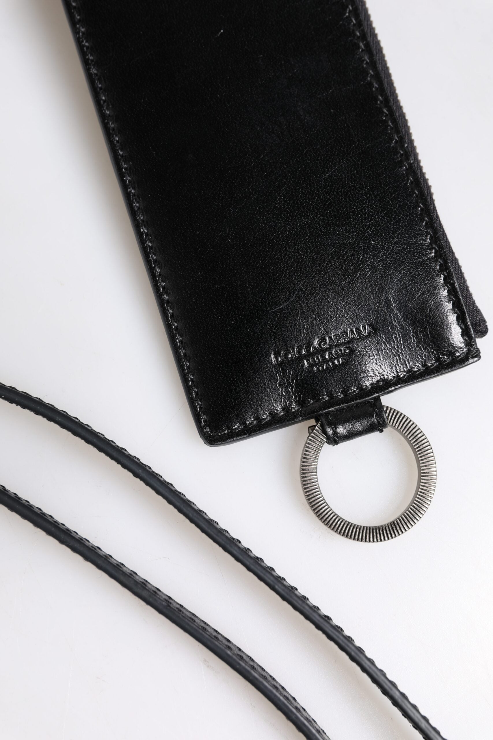 Dolce & Gabbana Black Cardholders for Men side view