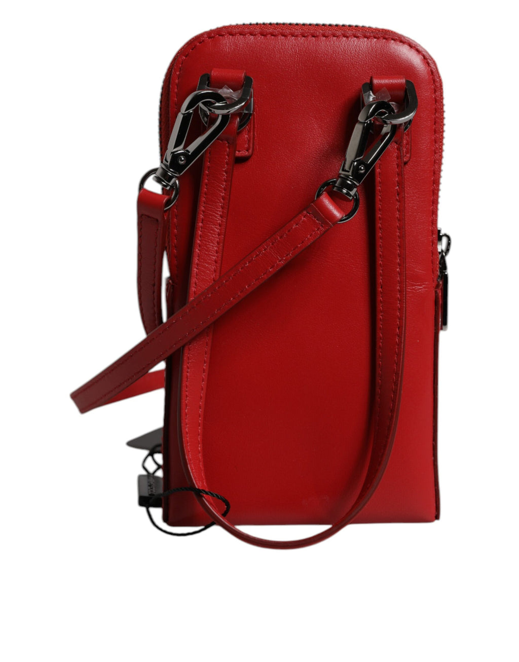 Sac à bandoulière Dolce & Gabbana en cuir rouge pour téléphone
