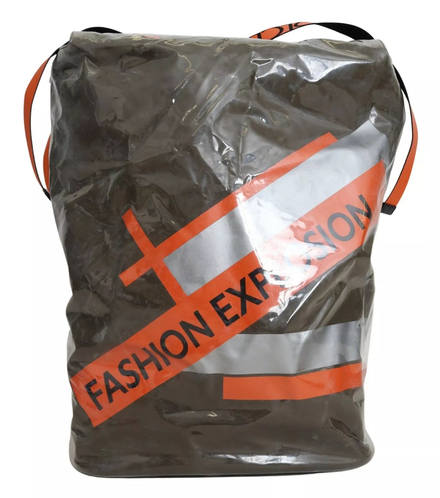 Sac cabas Dolce & Gabbana en plastique surdimensionné vert motif Fashion Expression