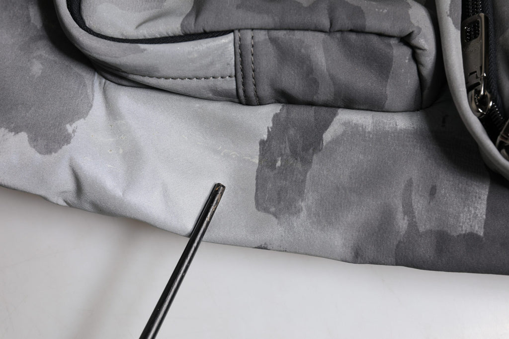 Sac à bandoulière Dolce & Gabbana camouflage noir avec plaque logo