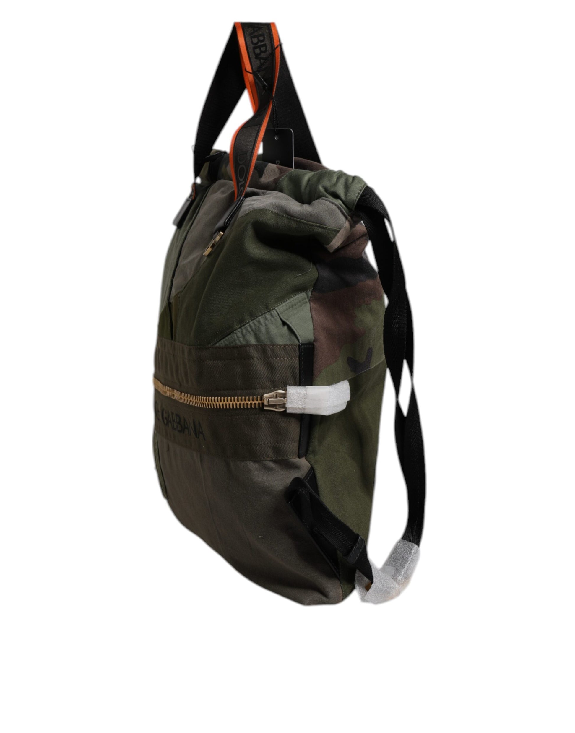 Sac à dos Rucksack patchwork vert militaire Dolce & Gabbana