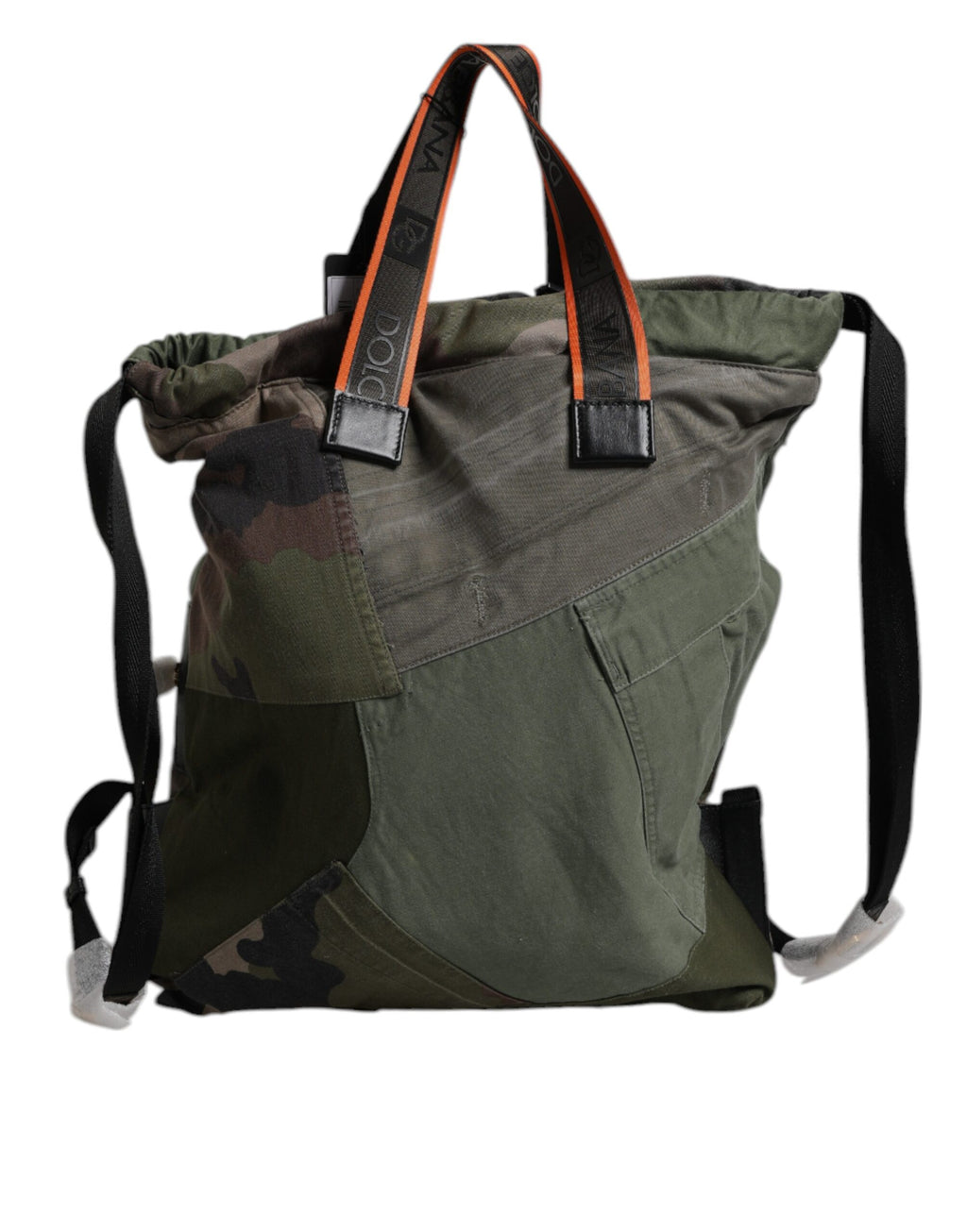 Sac à dos Rucksack patchwork vert militaire Dolce & Gabbana