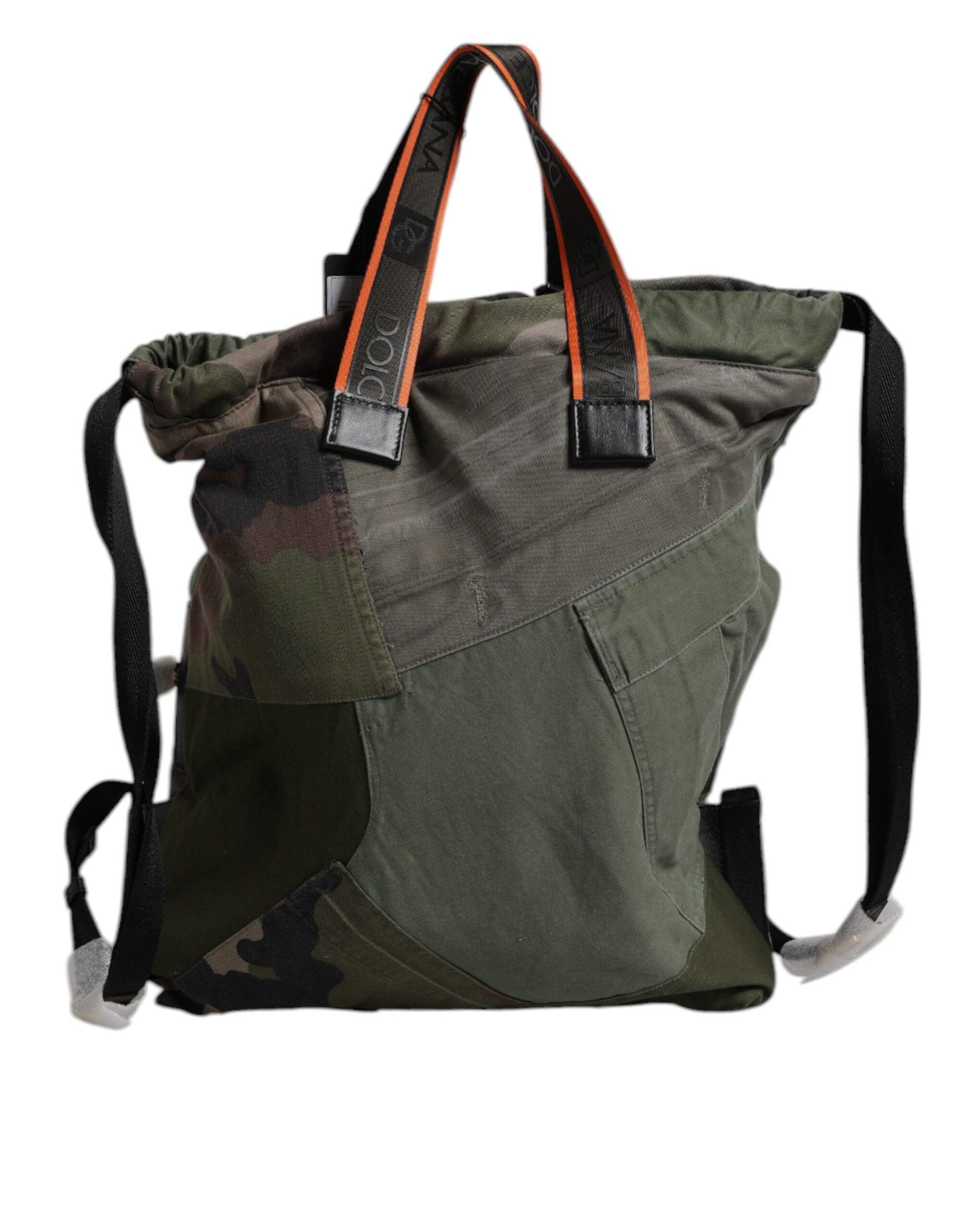 Sac à dos Rucksack patchwork vert militaire Dolce & Gabbana