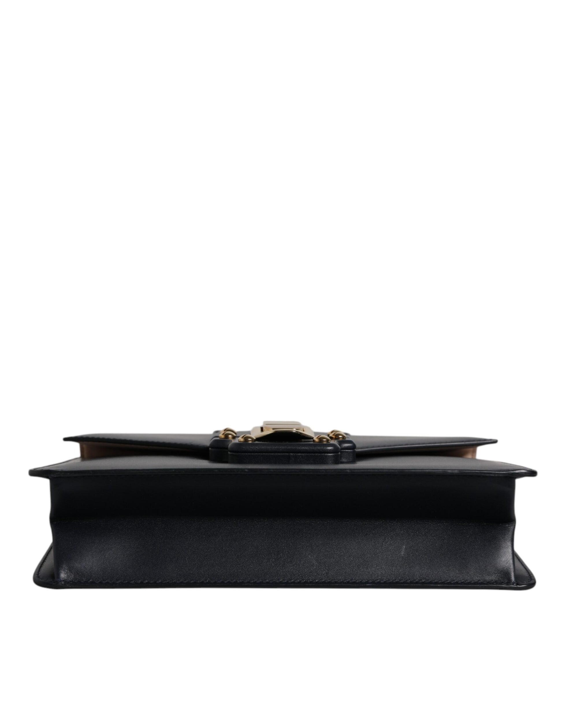 Sac bandoulière en cuir de veau noir Dolce & Gabbana
