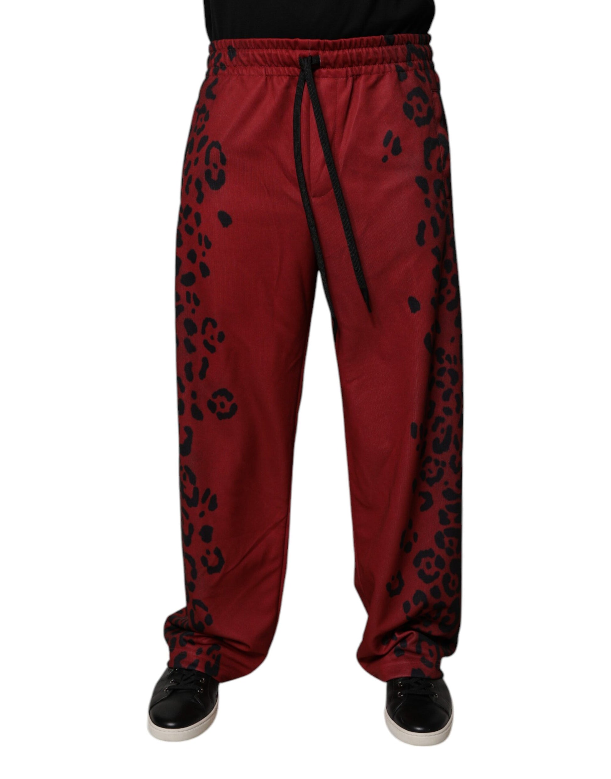 Dolce & Gabbana Red Athletic Pants for Men